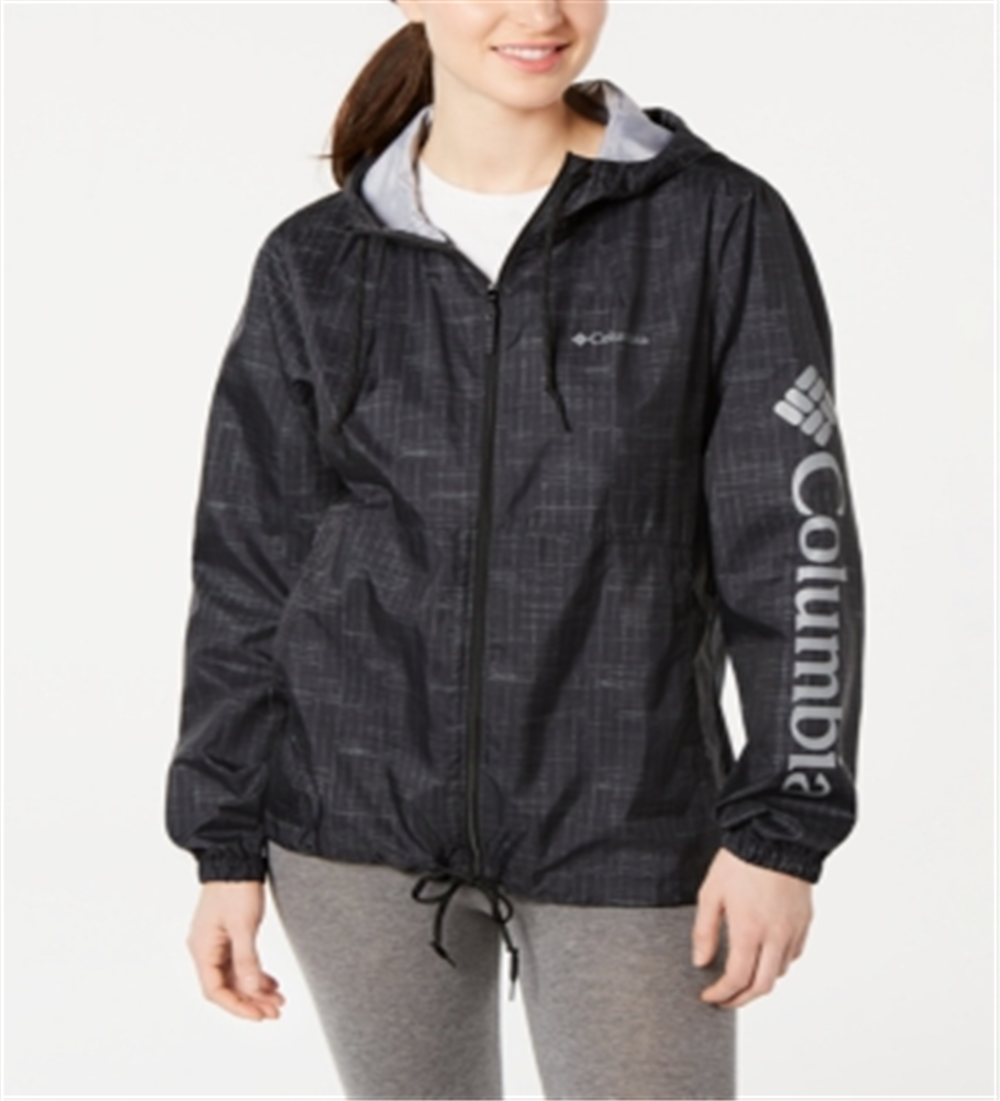 Columbia Women's Flash Forward Water Resistant Windbreaker Black Size Small