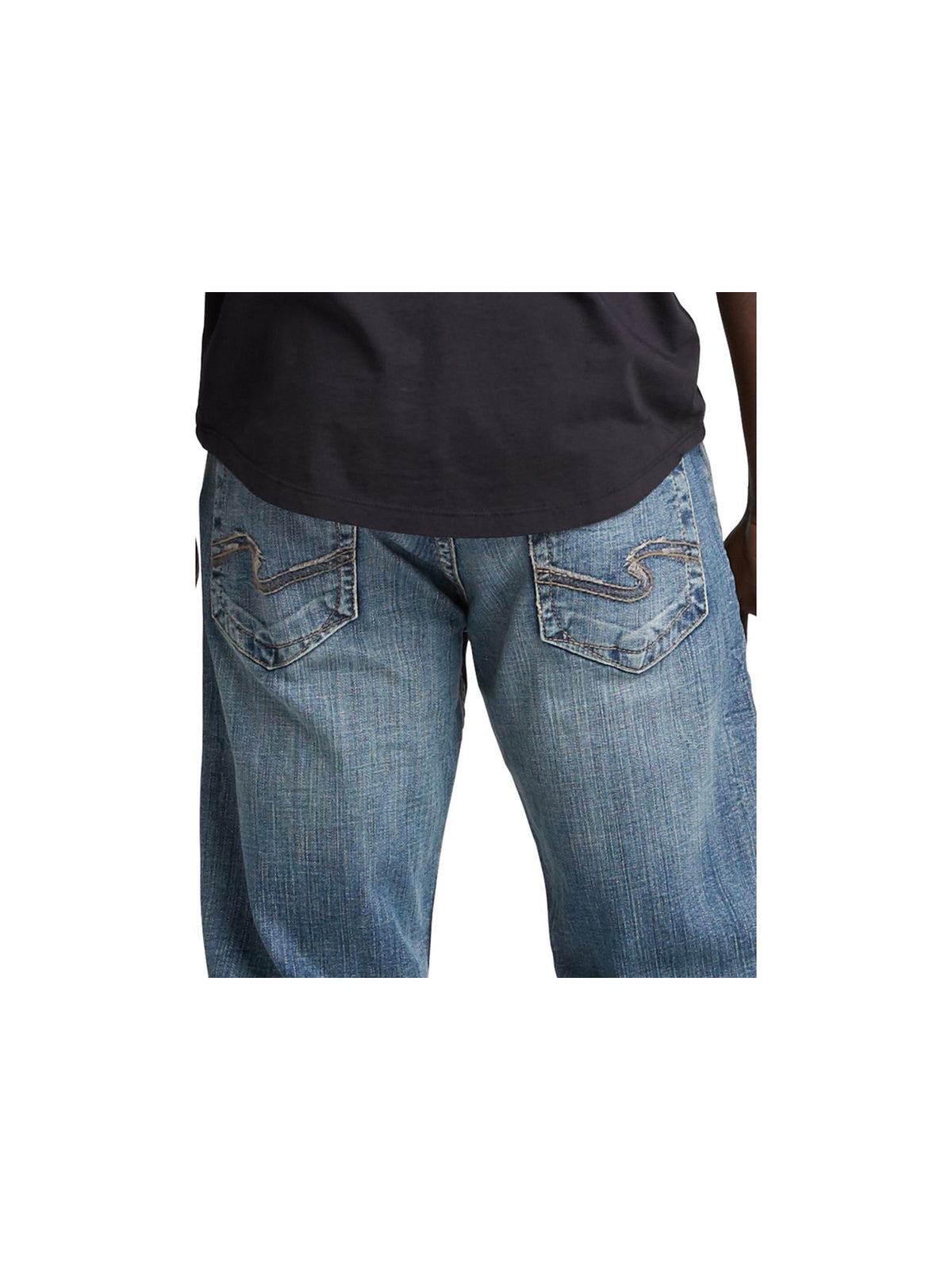 Silver Men's Tapered Jeans Blue Size 40X30