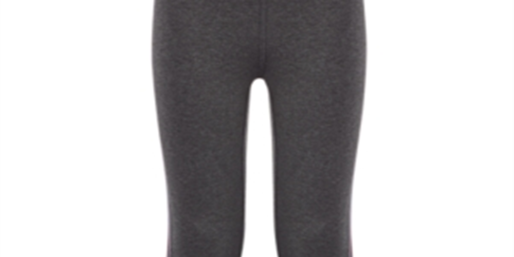 Ideology Big Girl's Side Stripe Leggings Gray Size M