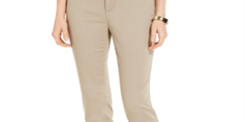 Charter Club Women's Bristol Skinny Ankle Jeans Brown Size 14 P