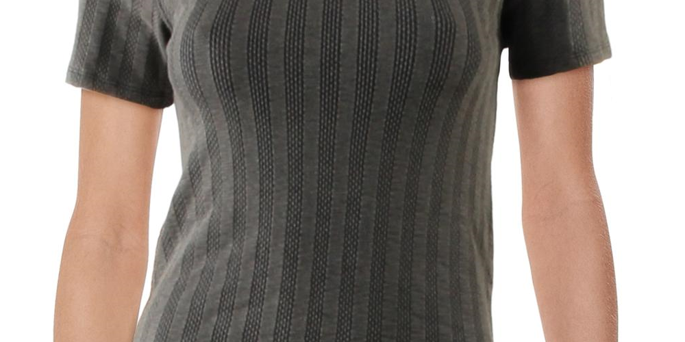 Free People Women's Escape Knit Striped T-Shirt Black Size XS