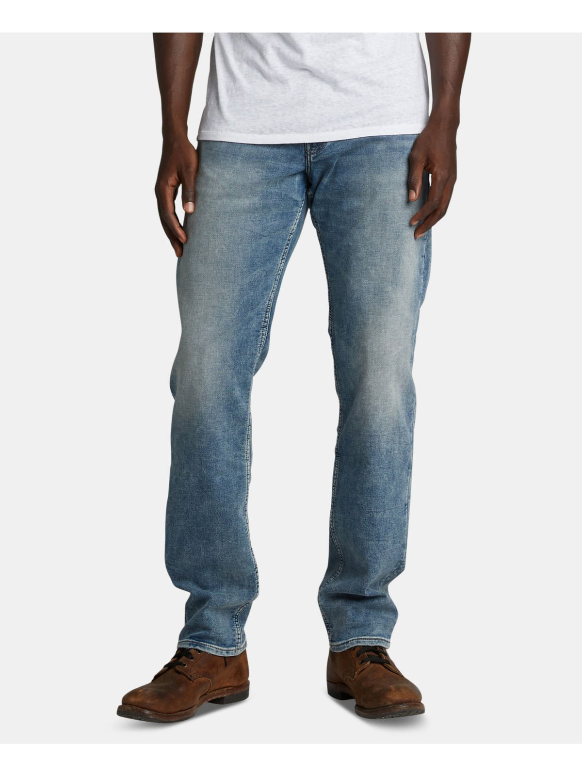 Silver Jeans Co. Men's Tapered Relaxed Fit Denim Jeans Blue Size 40X30