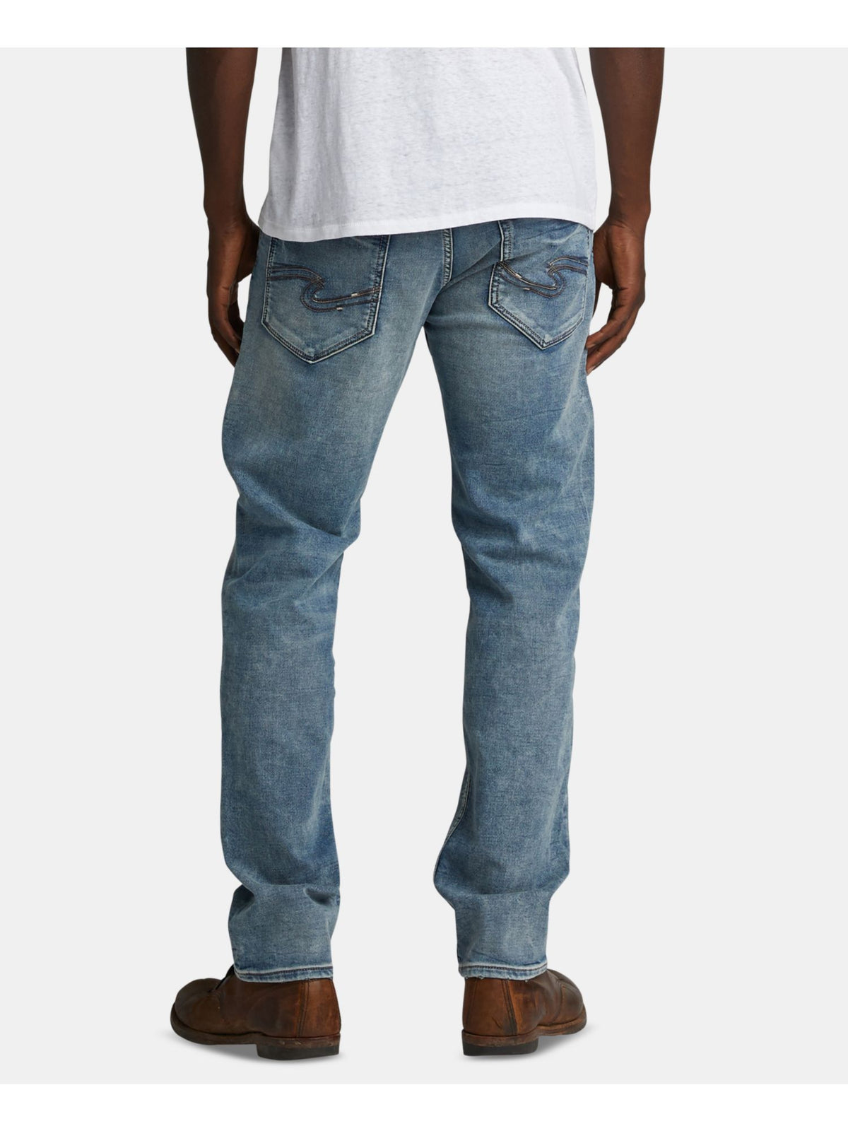 Silver Jeans Co. Men's Tapered Relaxed Fit Denim Jeans Blue Size 40X30