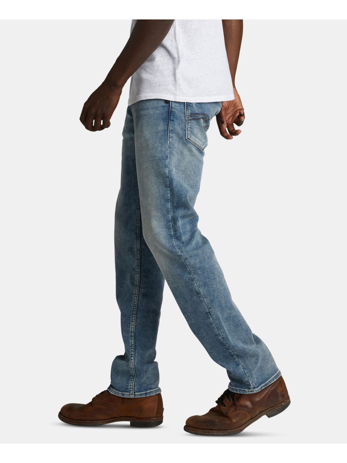 Silver Jeans Co. Men's Tapered Relaxed Fit Denim Jeans Blue Size 40X30