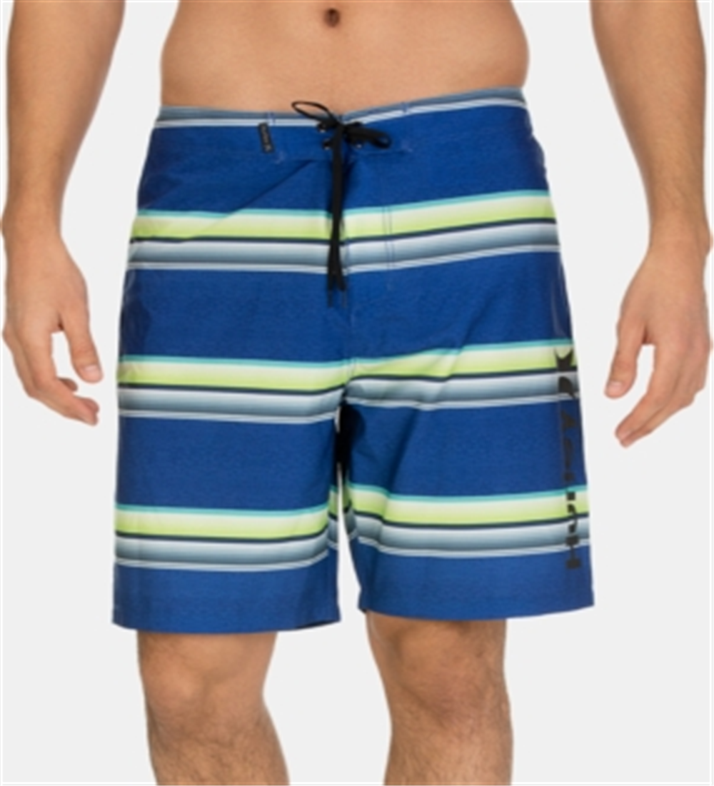 Hurley Men's Striped Board Shorts Blue Size -40