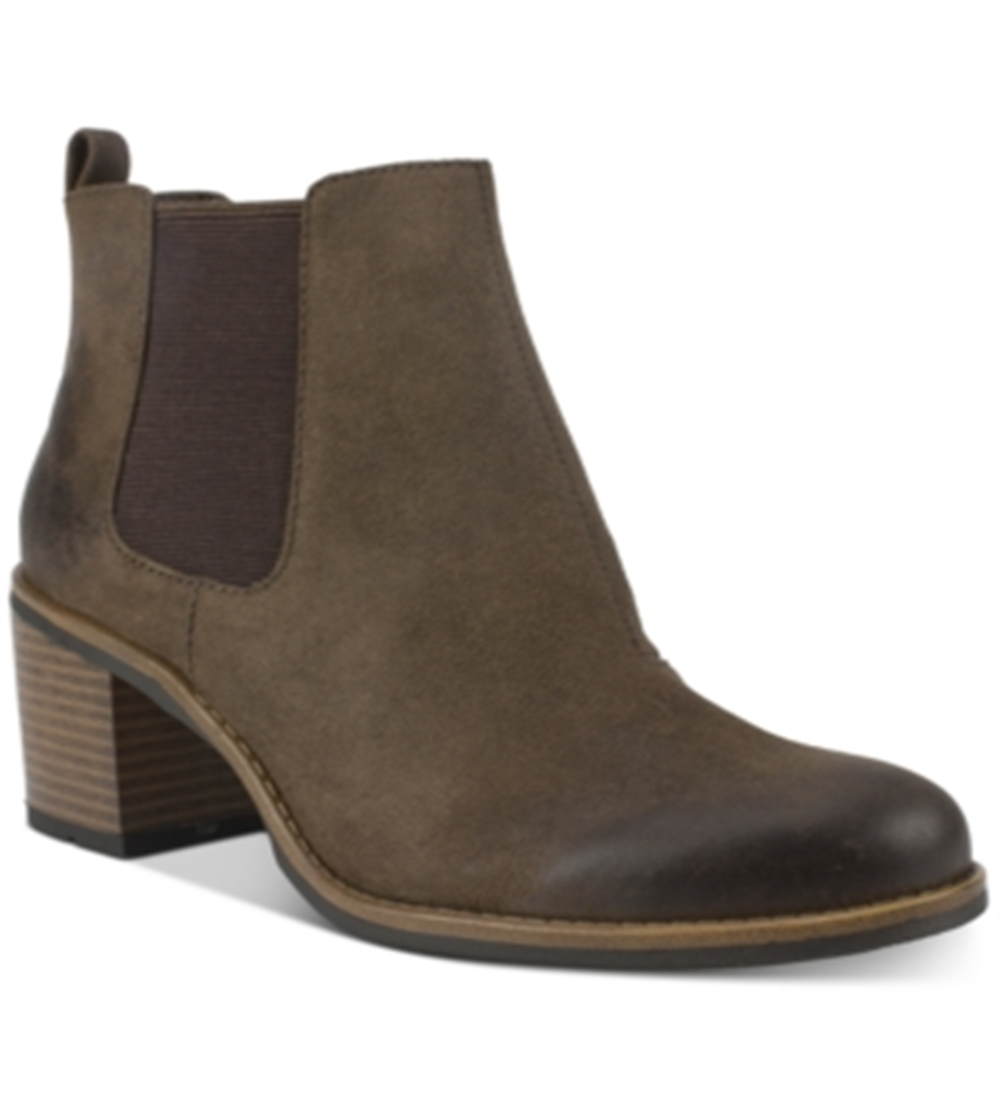 White Mountain Women's Destiny Faux Suede Ankle Booties Brown Size 6 M