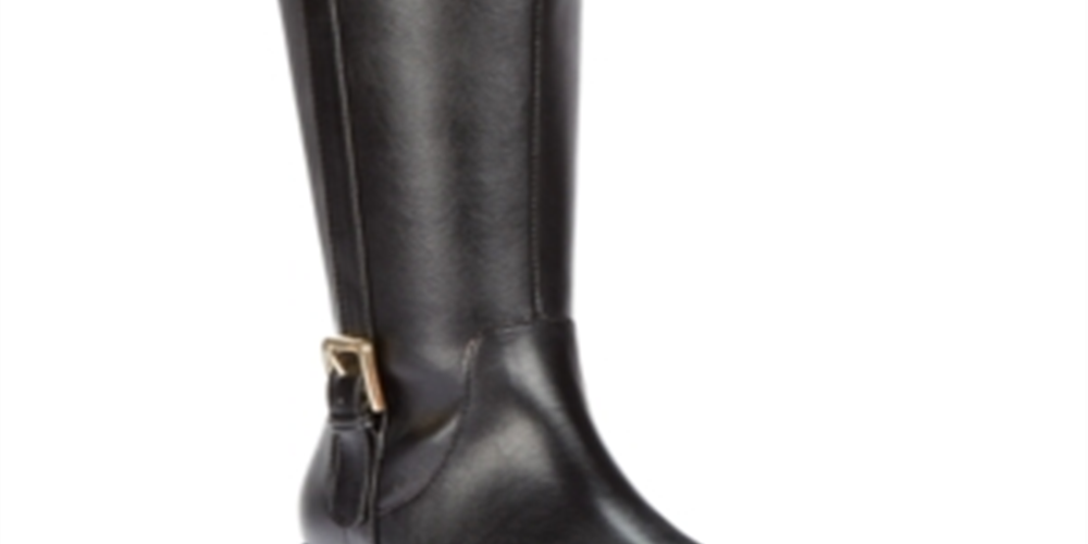 Karen Scott Deliee Wide Calf Women Round Toe Boots Black Size 7M
