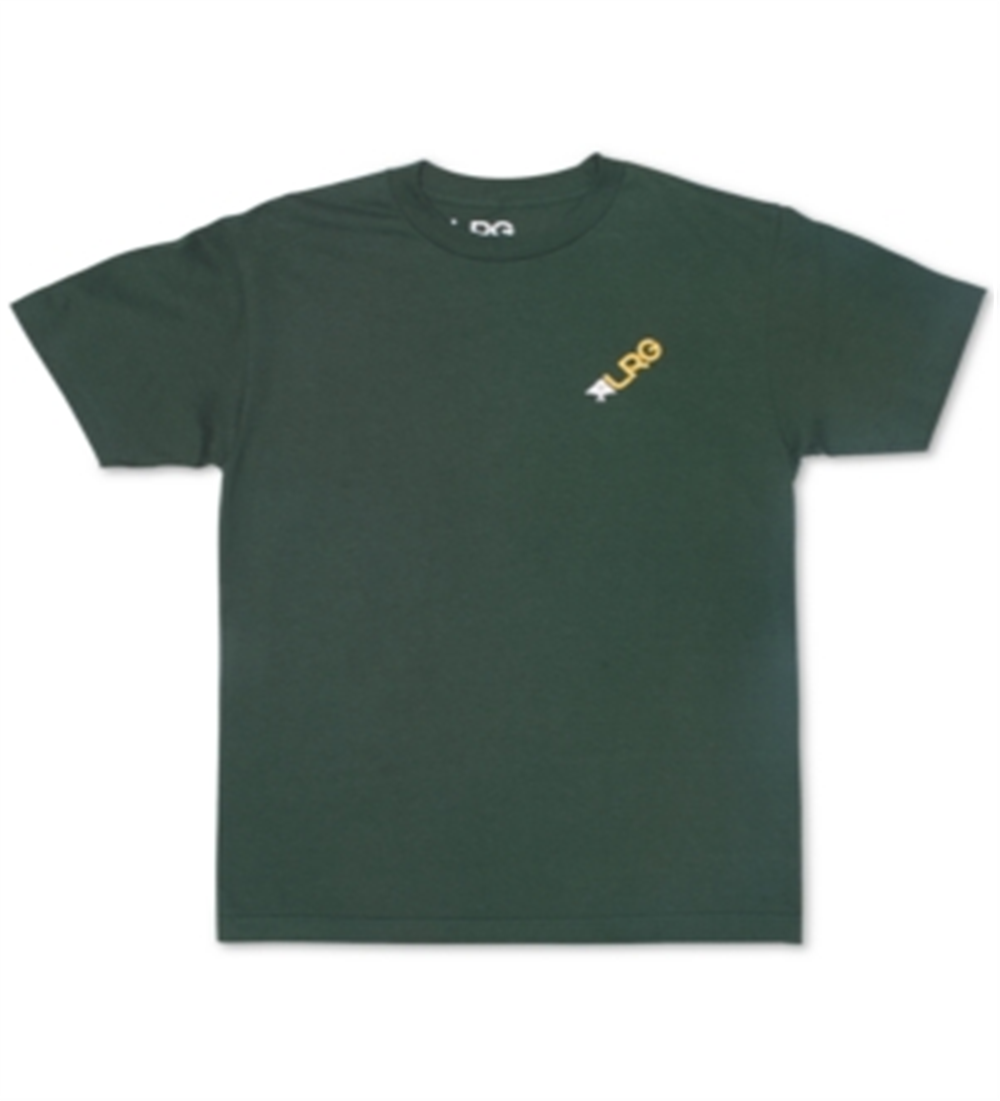 Lrg Men's Slanted Logo T-Shirt Green Size Medium