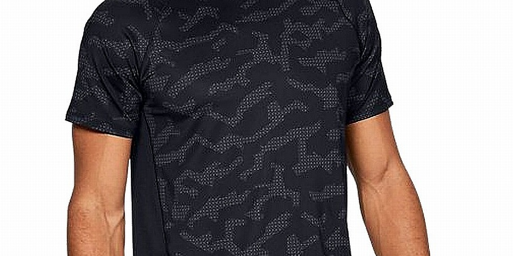 Under Armour Men's Activewear Top  Short Sleeve Black Size XXL