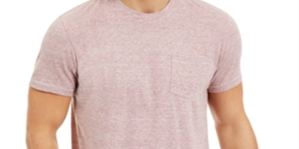 Sun + Stone Men's Heathered Pocket T-Shirt  Red Size XXL