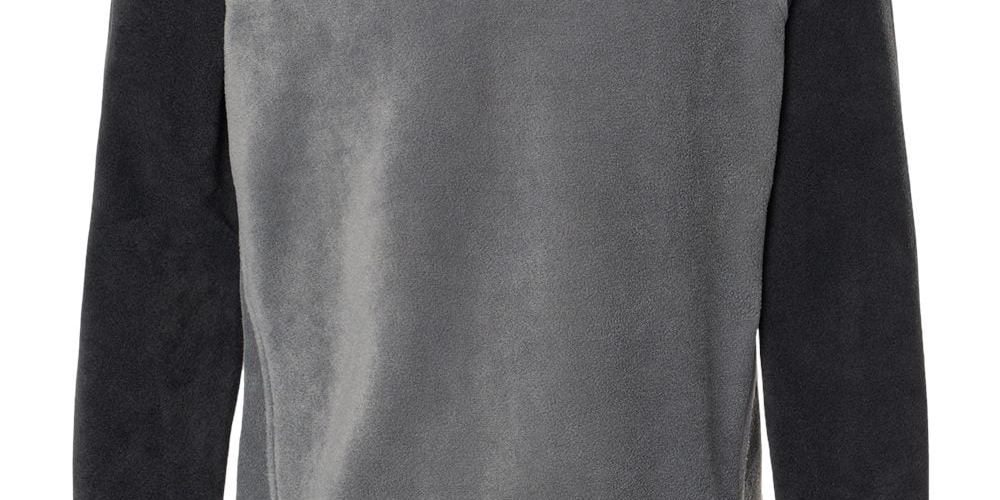 Columbia Men's Steens Mountain Half-Zip Fleece Jacket in Black/Grill Size Medium