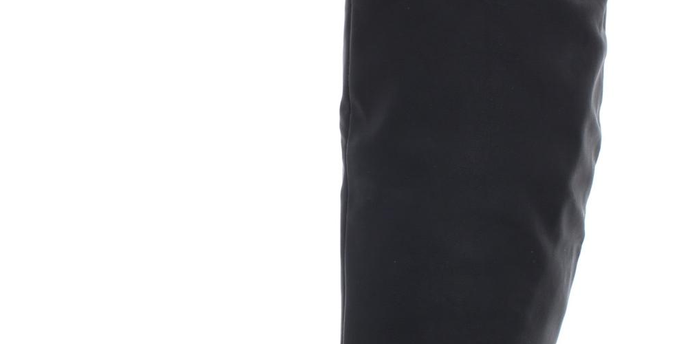 American Rag Womens Adarra Faux Leather Over-the-Knee Boots Black 7 Medium