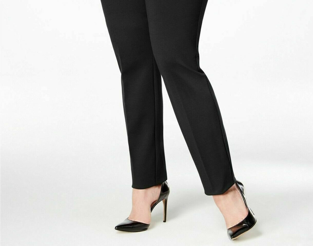 Alfani Womem's Hollywood Skinny Ponte Pants Comfort Waist Black Size 26W