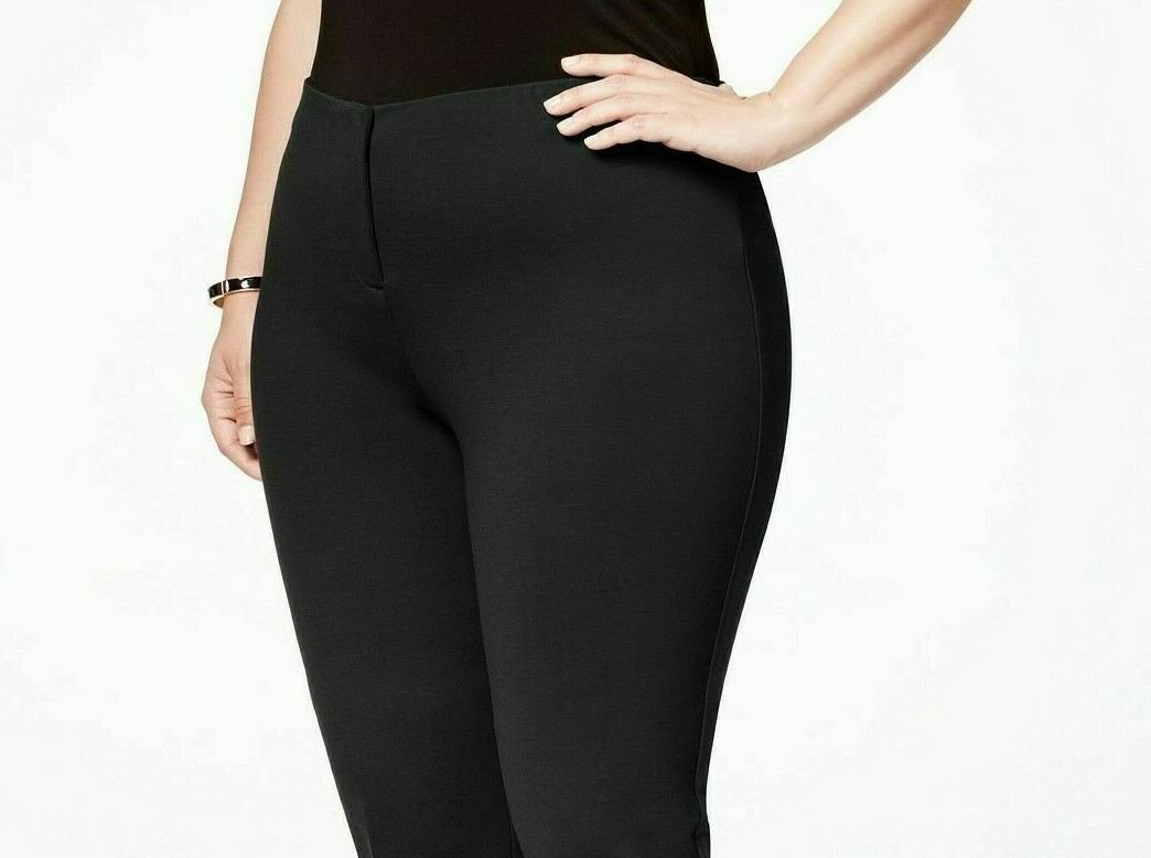 Alfani Womem's Hollywood Skinny Ponte Pants Comfort Waist Black Size 26W