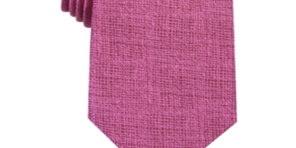 Alfani Men's Kelsey Satin Pocket Square Bow Tie Pink One Size