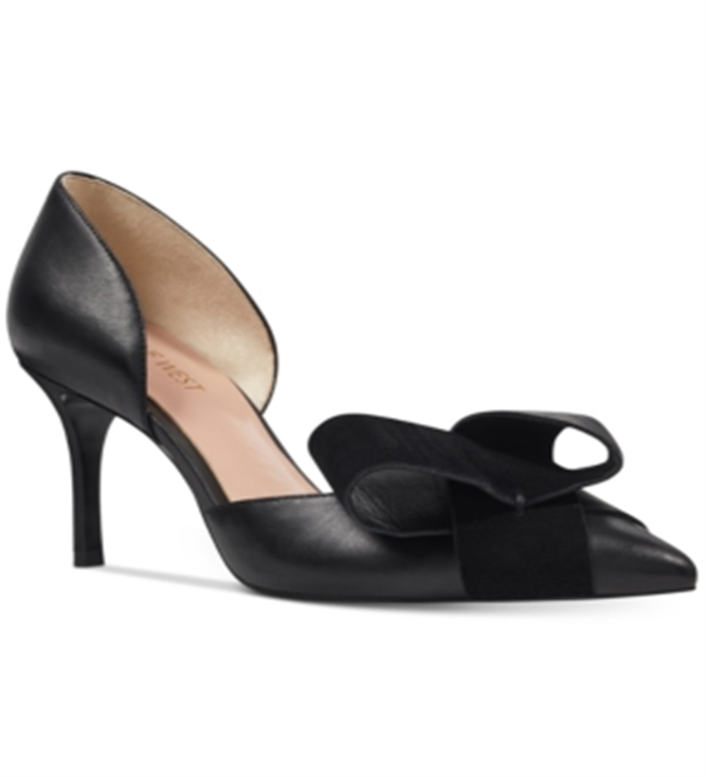 Nine West Women's Mcfally Leather Pump Black Size 10 M
