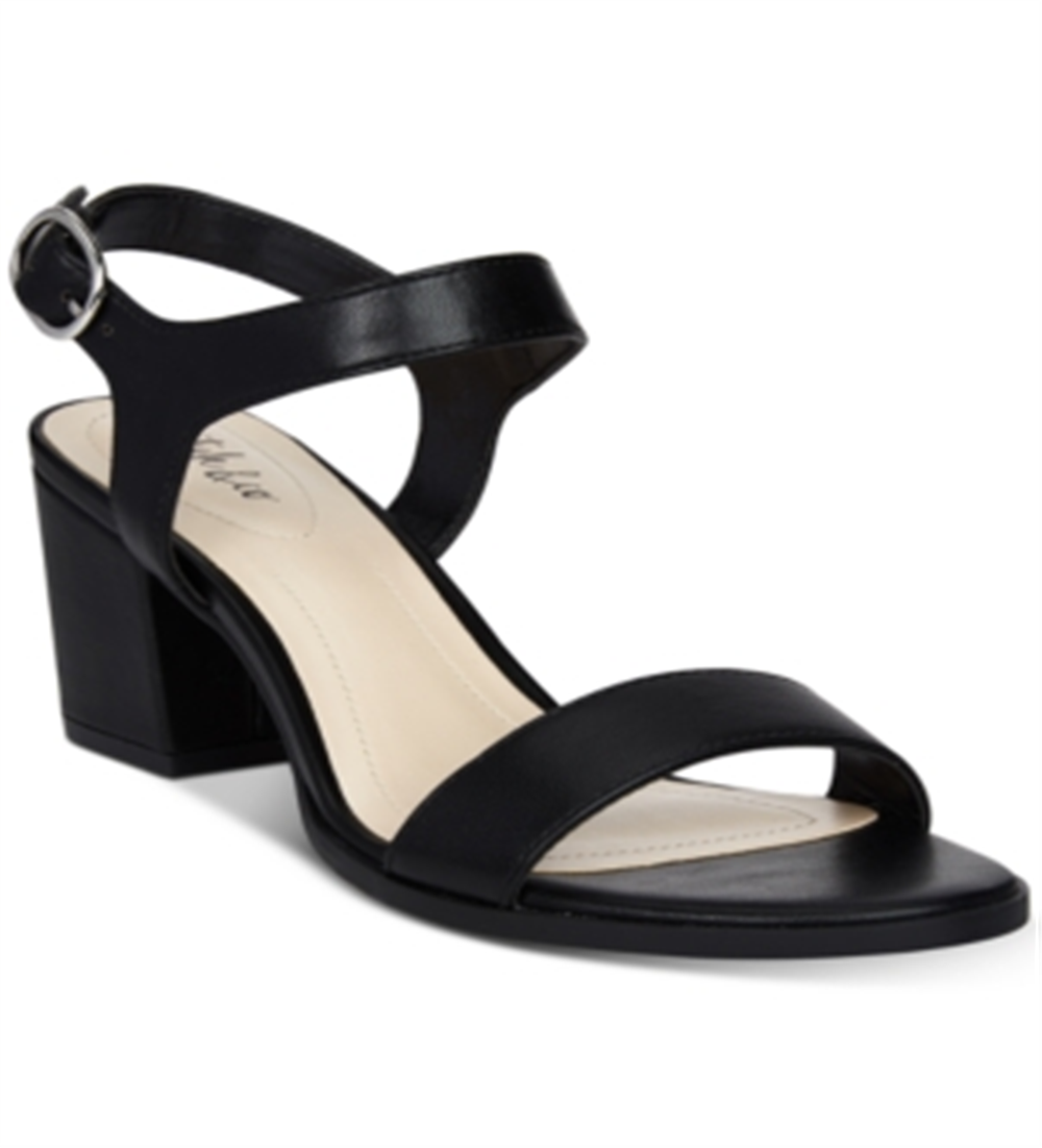 Style & Co Women's Mollee Open Toe Casual Ankle Strap Sandals -Black Size 7.5 M