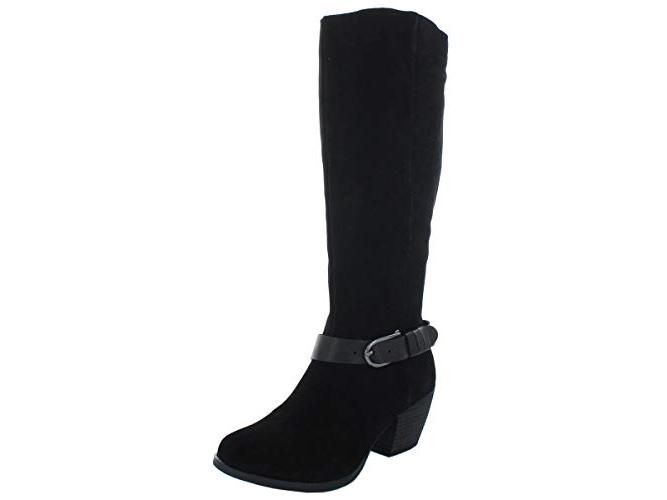 American Rag Women's Tegan Suede Tall Knee High Boots Black Size 11 M