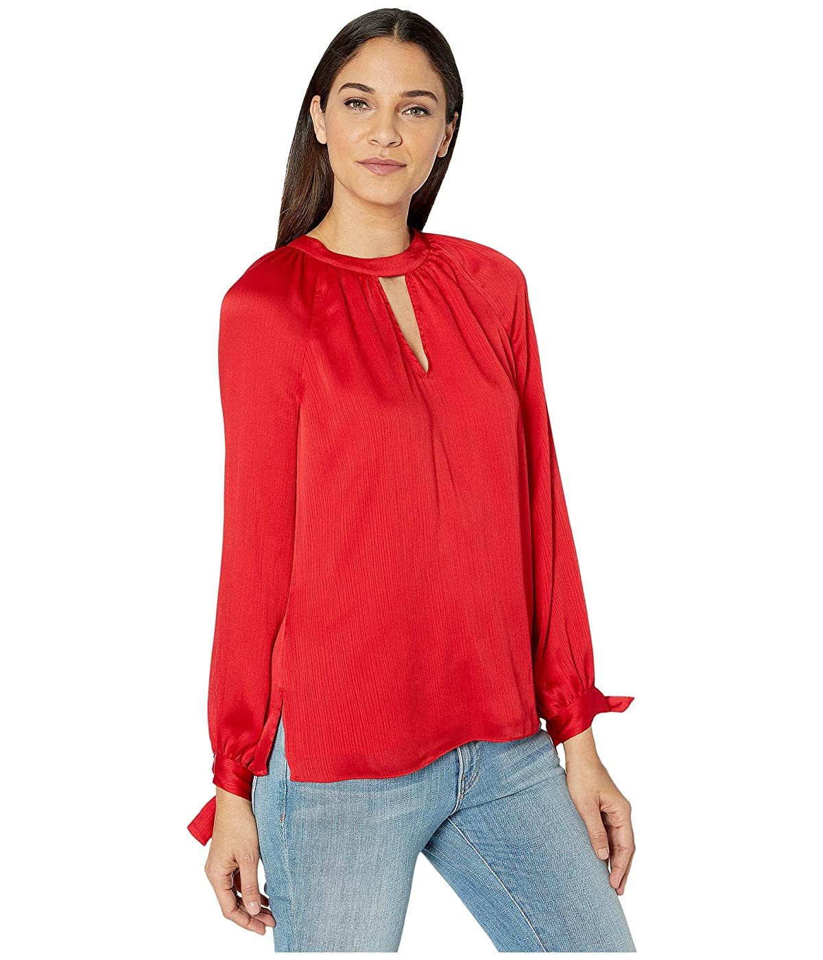 Trina Turk Women's Water Lily Top Red Size Small