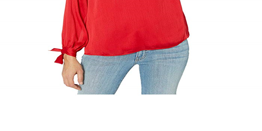 Trina Turk Women's Water Lily Top Red Size Small