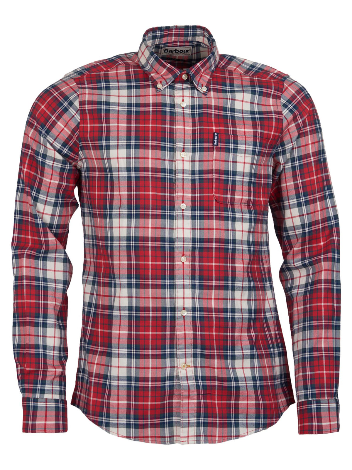 Barbour Mne's Highland Check Tailored Shirt Red Size X-Large