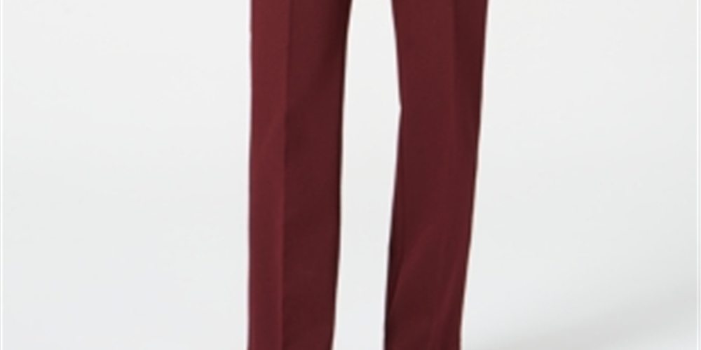 Charter Club Women's Trouser Pants  Carriage Red Combo Red Size 12