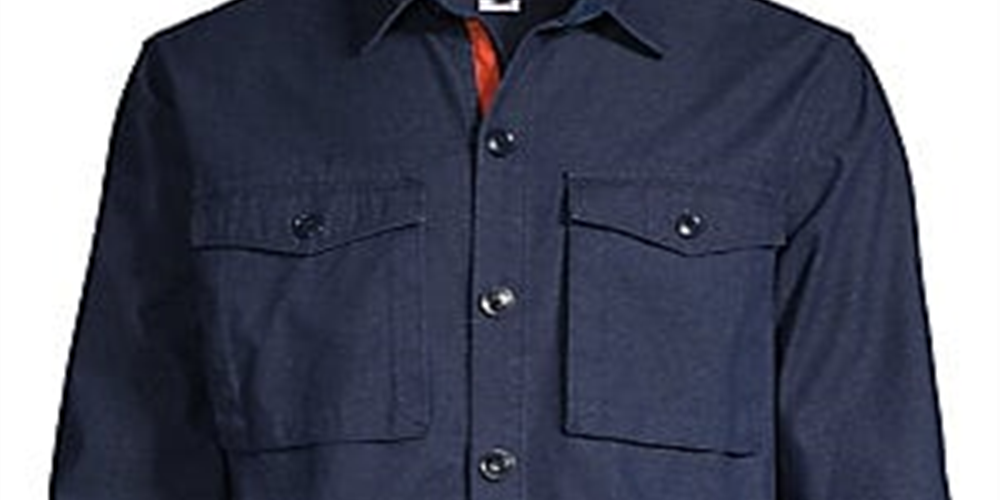 Barbour Men's Thermo Overshirt Blue Size X-Large