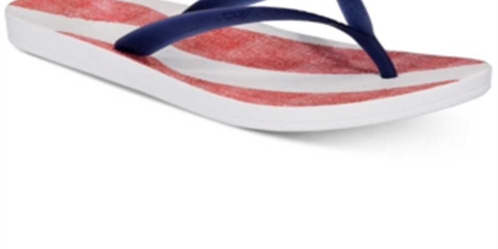 Reef Women's Escape Lux Printed Thong Flip Flops Blue Size 9