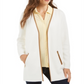 Charter Club Women's Milano Cotton Completer Sweater White Size Petite Medium