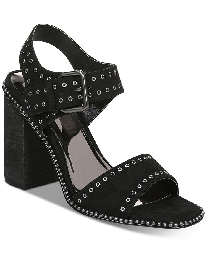 Carlos By Carlos Santana Women's Nelli Ankle Strap Heeled Sandal Black Size 9.5 M