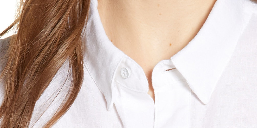 DL Premium Denim Women's Button Front Shirt White Size M