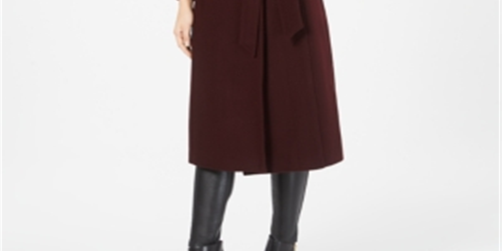 Forecaster Women's Wool Blend Long Maxi Coat Red Size 18