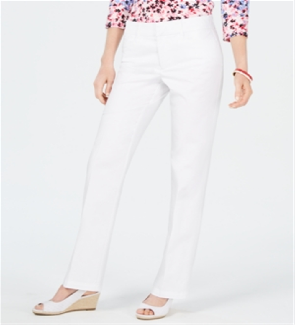 Charter Club Women's Tummy Control Trouser White Size 12