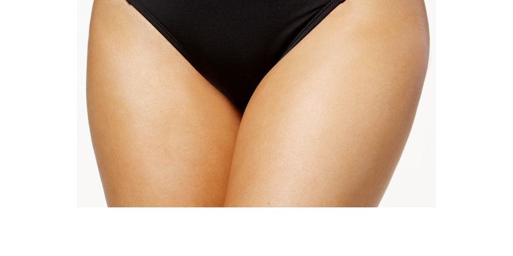 Bar III Women's Bikini Swim Bottom Black Size M
