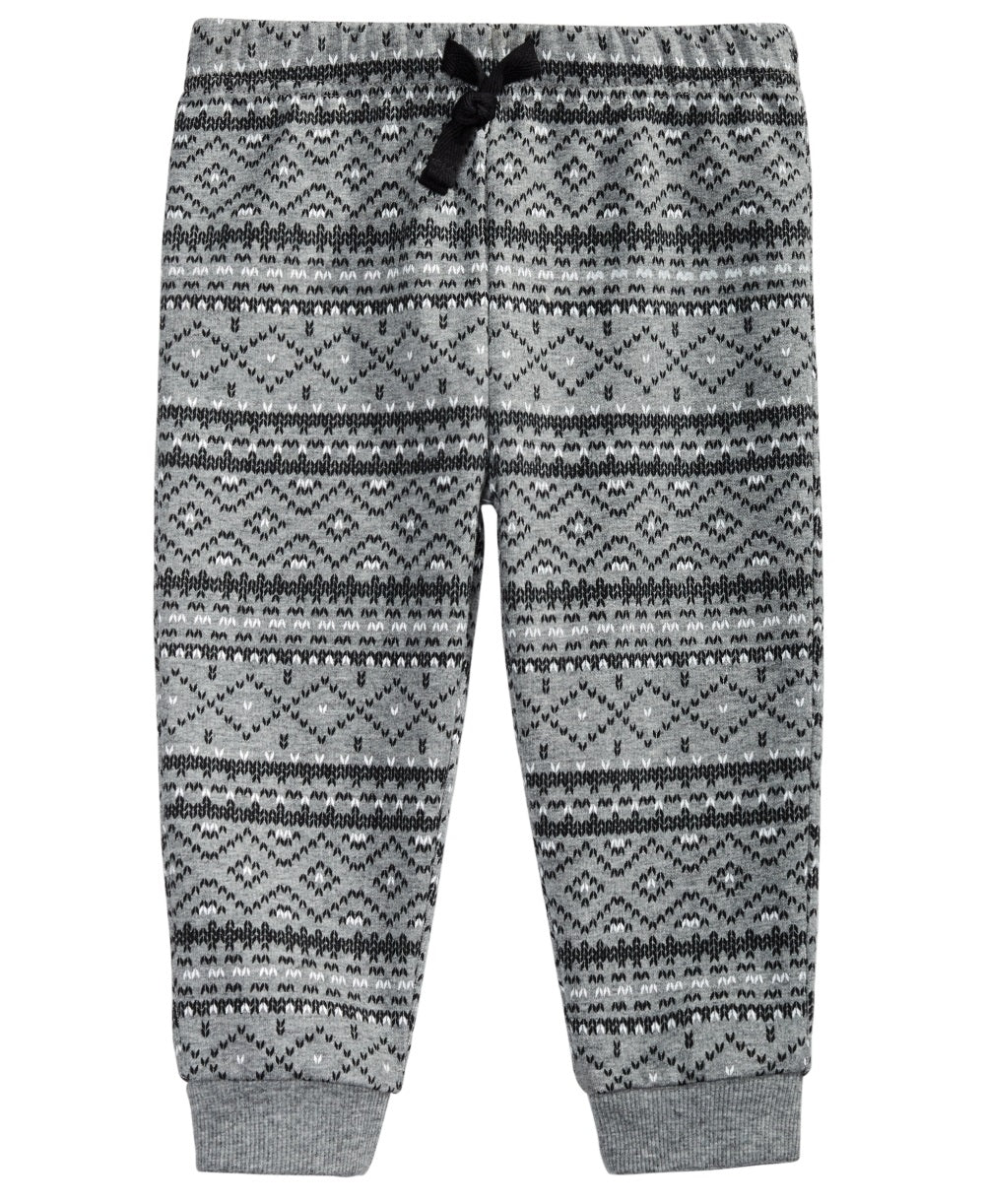 First Impressions Baby Boy's Fair Isle Print Joggers Size 12 Months