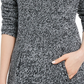 Style & Co Women's Petite Envelope-Neck Sweater White Size PM