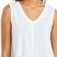 Style & Co Women's High-Low Tank Top White Size Medium