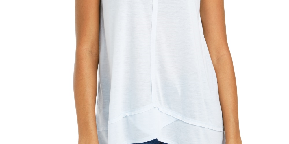Style & Co Women's High-Low Tank Top White Size Medium