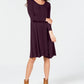 Style & Co Women's Swing Dress Purple Size Medium