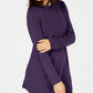 Karen Scott Women's Solid Curved-Hem TunicPurple Size X-Small