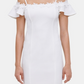 Kensie Women's Solid Off The Shoulder Dress White Size 14