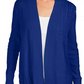 Charter Club Women's Patchwork Cardigan Blue Size XX-Large