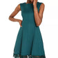 Donna Ricco Women’s Scuba Fit & Flare Dress Green Size 8