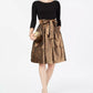 Jessica Howard Women's Solid & Animal-Print Fit & Flare Dress Red Size 10