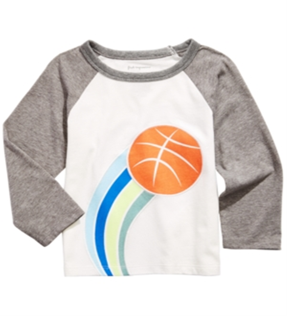 First Impressions Baby Boy's Basketball-Print T-Shirt White Size 6-9MOS