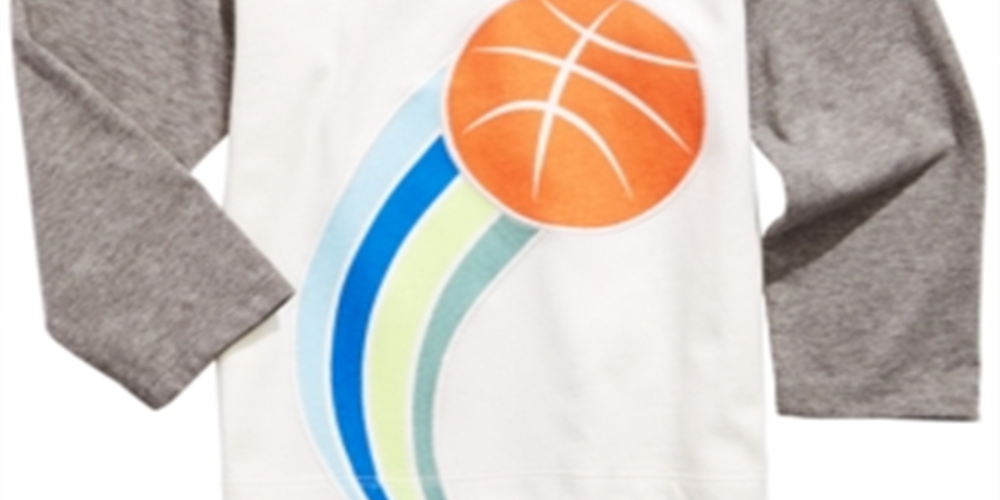 First Impressions Baby Boy's Basketball-Print T-Shirt White Size 6-9MOS