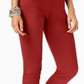 Alfani Women's Tummy-Control Pull-on Capri Pants Red Size 2 Petite