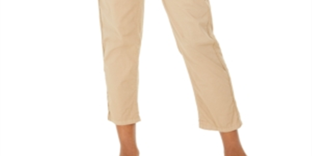 Style & Co Women's Pull on Cuffed Utility Pants Brown Size Square18