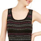 Derek Heart Juniors' Metallic-Stripe Sweater Dress Brown Size X-Large