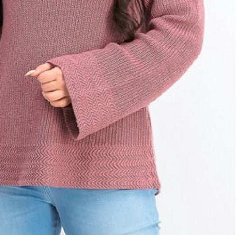 Style & Co Women's Boxy Knit Pullover Sweater Purple Size Medium